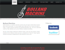 Tablet Screenshot of bollandmachine.com